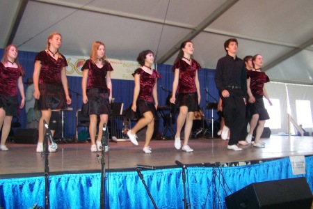 Gold Team does "River Dance" at the State Fair